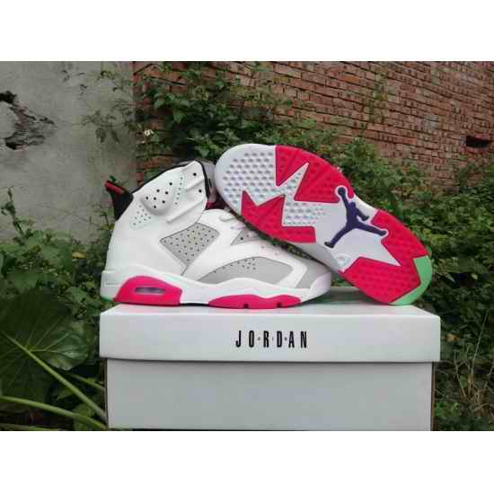 Air Jordan 6 Bunny brother White Gray Men Shoes